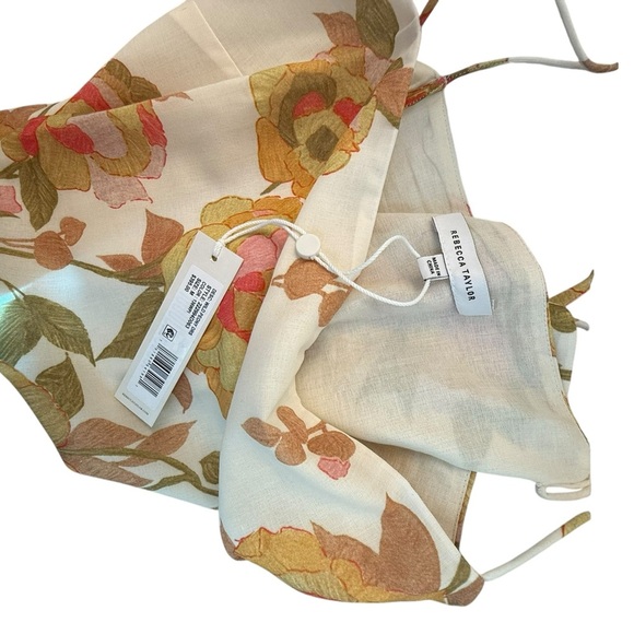 Rebecca Taylor Yellow Floral Maxi Dress NWT - Picture 10 of 11